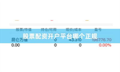 股票配资开户平台哪个正规